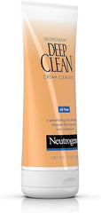 Neutrogena Deep Clean Daily Facial Cream Cleanser with Beta Hydroxy Acid to Remove Dirt, Oil & Makeup, Alcohol-Free, Oil-Free & Non-Comedogenic, 7 fl. oz