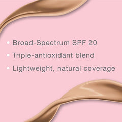 Neutrogena Healthy Skin Liquid Foundation Makeup with Broad Spectrum SPF 20 Sunscreen, Lightweight, Medium Coverage Makeup with Sunscreen and Pro-Vitamin B5, Natural Beige 60, 1 fl. oz