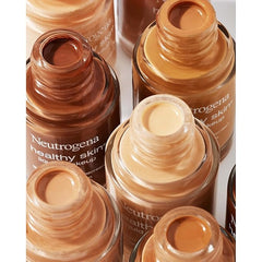 Neutrogena Healthy Skin Liquid Makeup Foundation with Broad Spectrum SPF 20 Sunscreen, Medium Coverage Foundation with Nourishing Pro-Vitamin B5, Cocoa 115, 1 fl. oz, 2 Pack