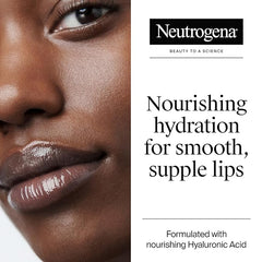 Neutrogena Hydro Boost Hyaluronic Acid, Unscented Lip Balm Leaves Lips Feeling Hydrated, Sheer Ice Nude Lip Balm with a Sweet Sugar Flavor, Fragrance Free, 0.5 oz (Pack of 2)