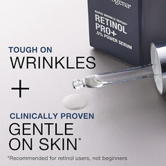 Neutrogena Anti-Aging Rapid Wrinkle Repair Retinol Regenerating Cream, 0.5 Oz Mini, & Neutrogena Anti-Aging Rapid Wrinkle Repair Retinol Pro+ 0.5% Power Serum, Travel Size 1 Fl. Oz