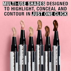 Neutrogena Healthy Skin Glow Perfector Concealer Pen, Lightweight Liquid Makeup for Face with Pro-Vitamin B5 & Vitamin E for a Radiant Finish, Light, 0.1 oz